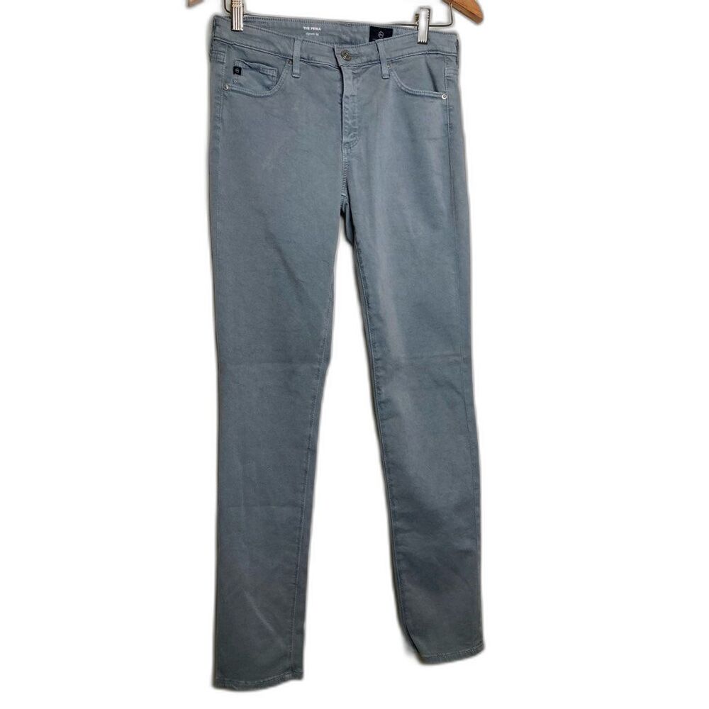 Adriano Goldschmied Womens Prima Cigarette Leg Jeans Gray Pockets Denim 27R
